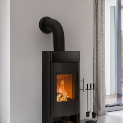 Kaminofen Königshütte Aries Sandsteinverkleidung Teakwood 28/5068