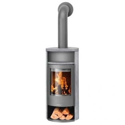 Kaminofen Oranier Polar Neo 4 | 5 kW Gussgrau Speckstein