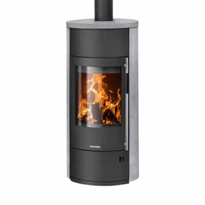 Kaminofen Oranier Polar Neo W+ | 8 kW Schwarz Speckstein