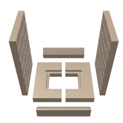 LinaTV 45 Seitenwandstein 330 x 450 x 40 45cm 66/1580-1354
