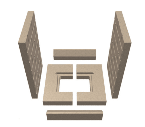 LinaTV 45 Seitenwandstein 330 x 450 x 40 45cm 66/1580-1354