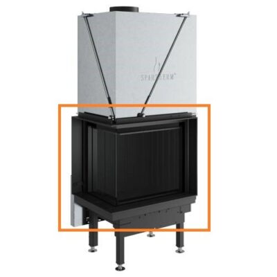 Kaminzubehör Spartherm - Satz Eboris 1300 schwarz für Premium V-2L-55h