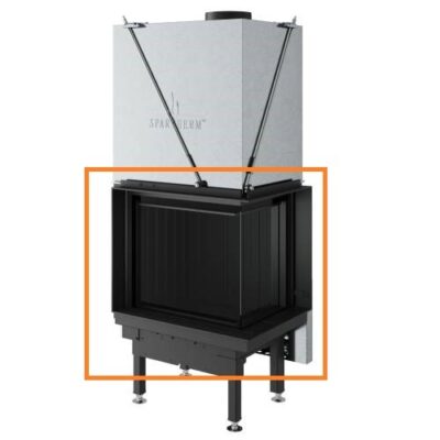 Kaminzubehör Spartherm - Satz Eboris 1300 schwarz für Premium V-2L-80h