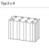 Lina GO 6745 Feuerraumstein Palego2 Typ 2x4
