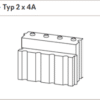 Lina GO 6745 Feuerraumstein Palego2  Typ 2x4A