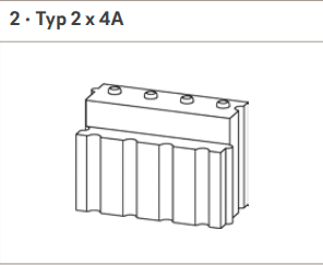 Lina GO 6745 Feuerraumstein Palego2  Typ 2x4A