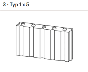 Lina GO 6745 Feuerraumstein Palego2 Typ 1x5