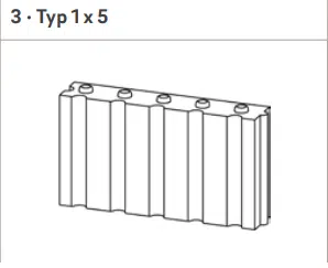 Lina GO 6745 Feuerraumstein Palego2 Typ 1x5