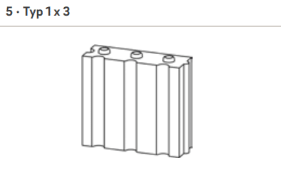 Lina GO 6745 Feuerraumstein Palego2 Typ 1x3