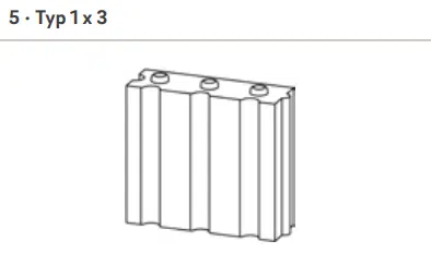 Lina GO 6745 Feuerraumstein Palego2 Typ 1x3