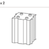 Lina GO 6745 Feuerraumstein Palego2 Typ 2x2