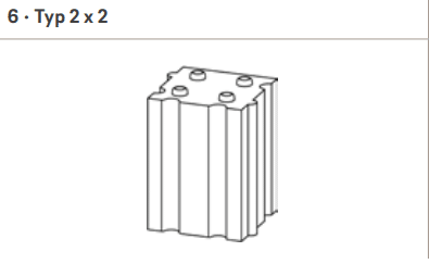 Lina GO 6745 Feuerraumstein Palego2 Typ 2x2